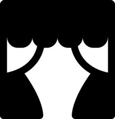 Movie Screen Stencil Svg Design File, Free Vectors File